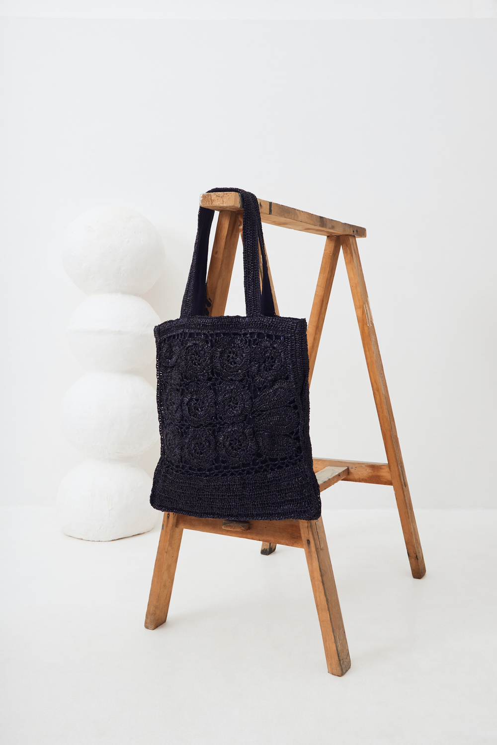 Cabas raphia Holy - Noir - Antik Batik (photo) Cabas raphia Holy - Noir - Antik Batik (photo)