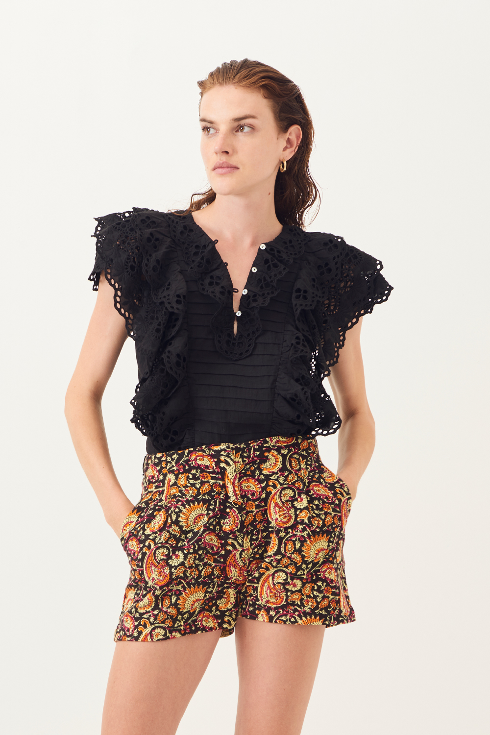 Top dentelle Ally - Noir - Antik Batik (photo) Top dentelle Ally - Noir - Antik Batik (photo)