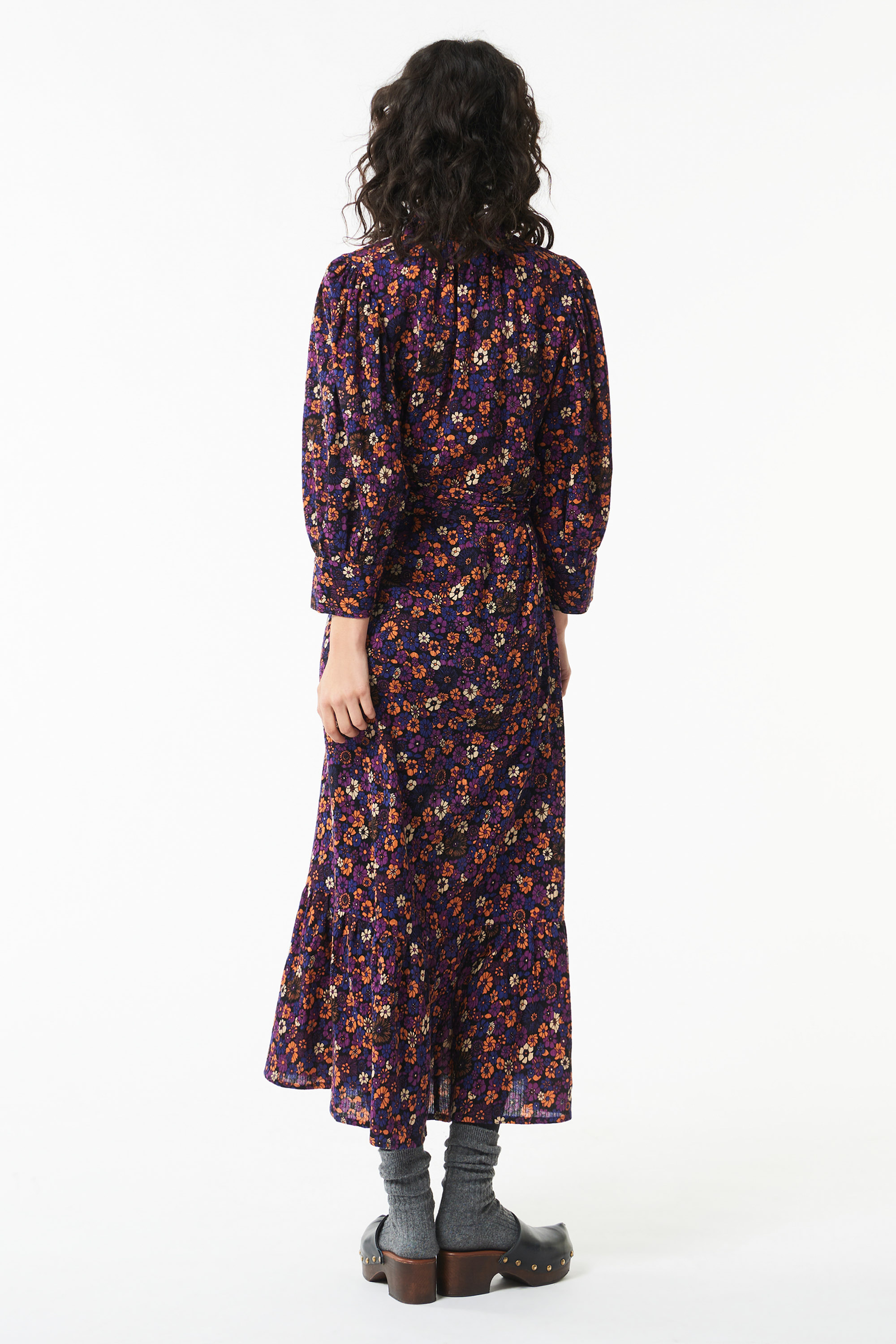 Paoli printed maxi dress - Purple | Boho chic fashion | ANTIK BATIK