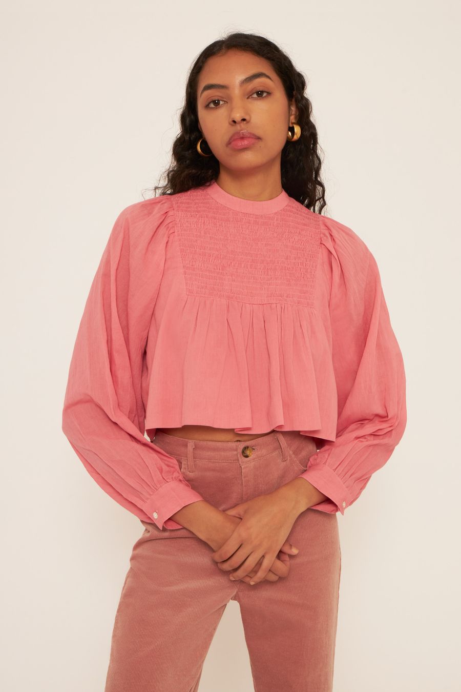 Antikbatik Anahi cropped blouse