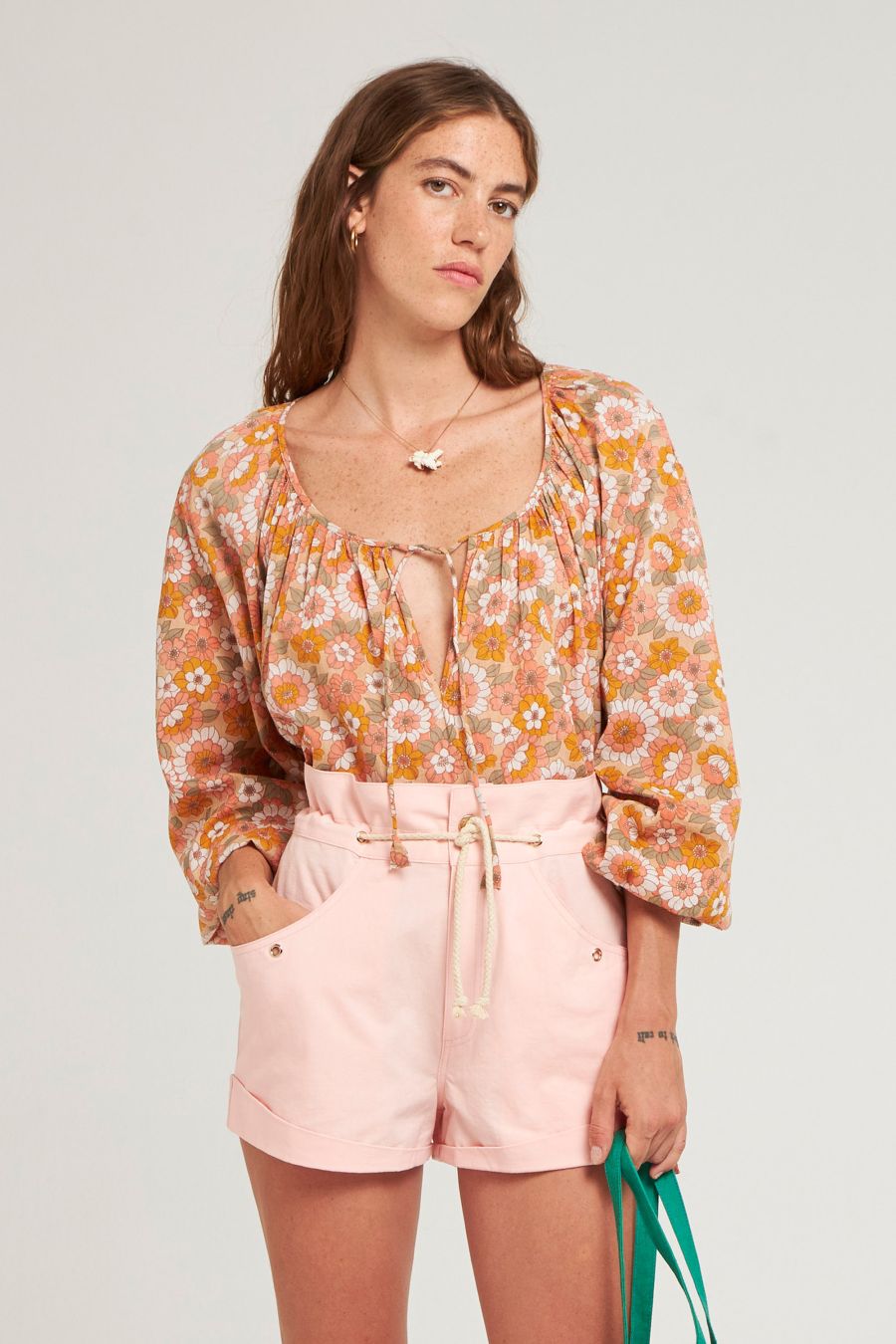 Antikbatik Blossom print blouse