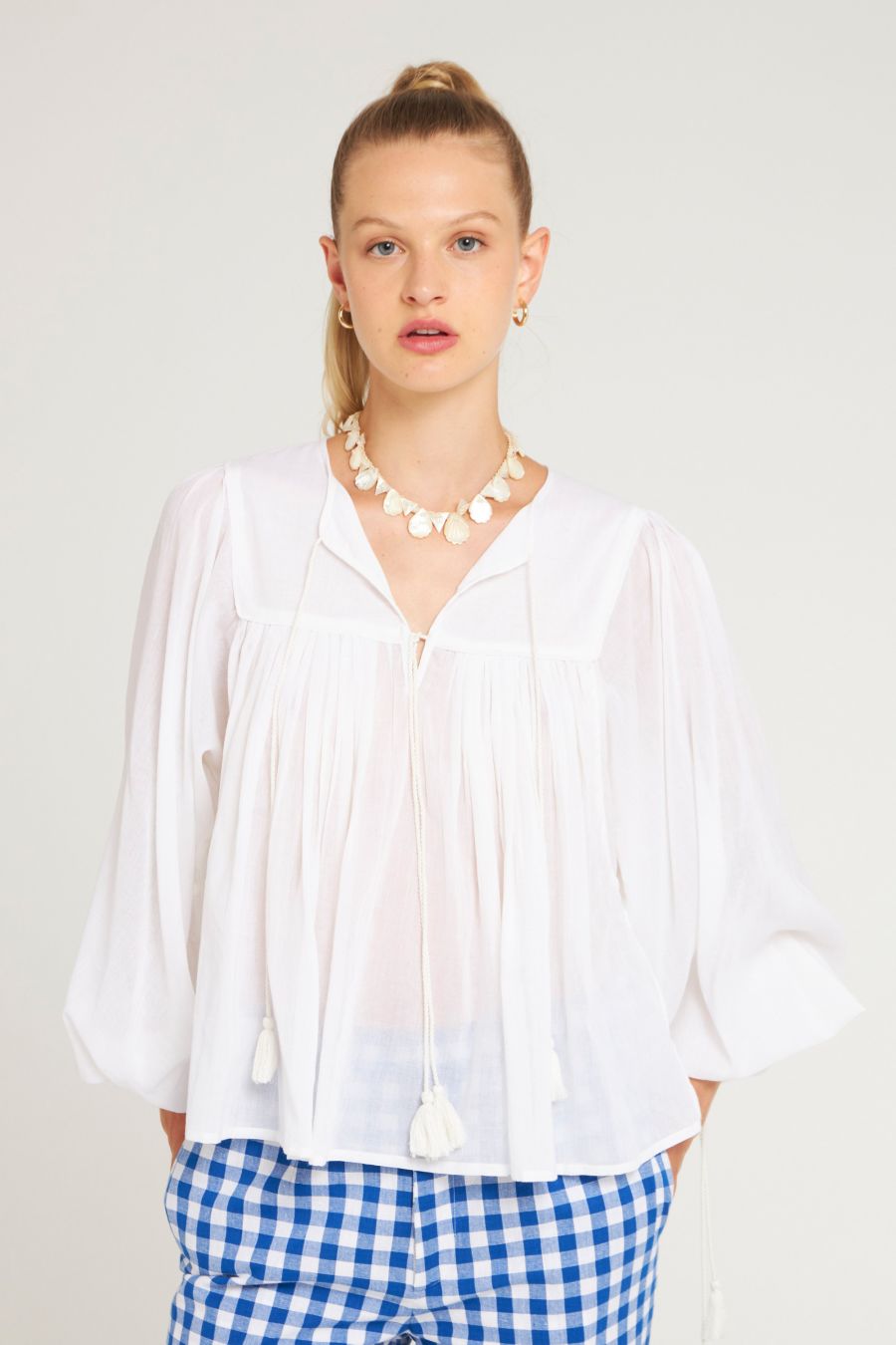 Antikbatik Hita fluid blouse