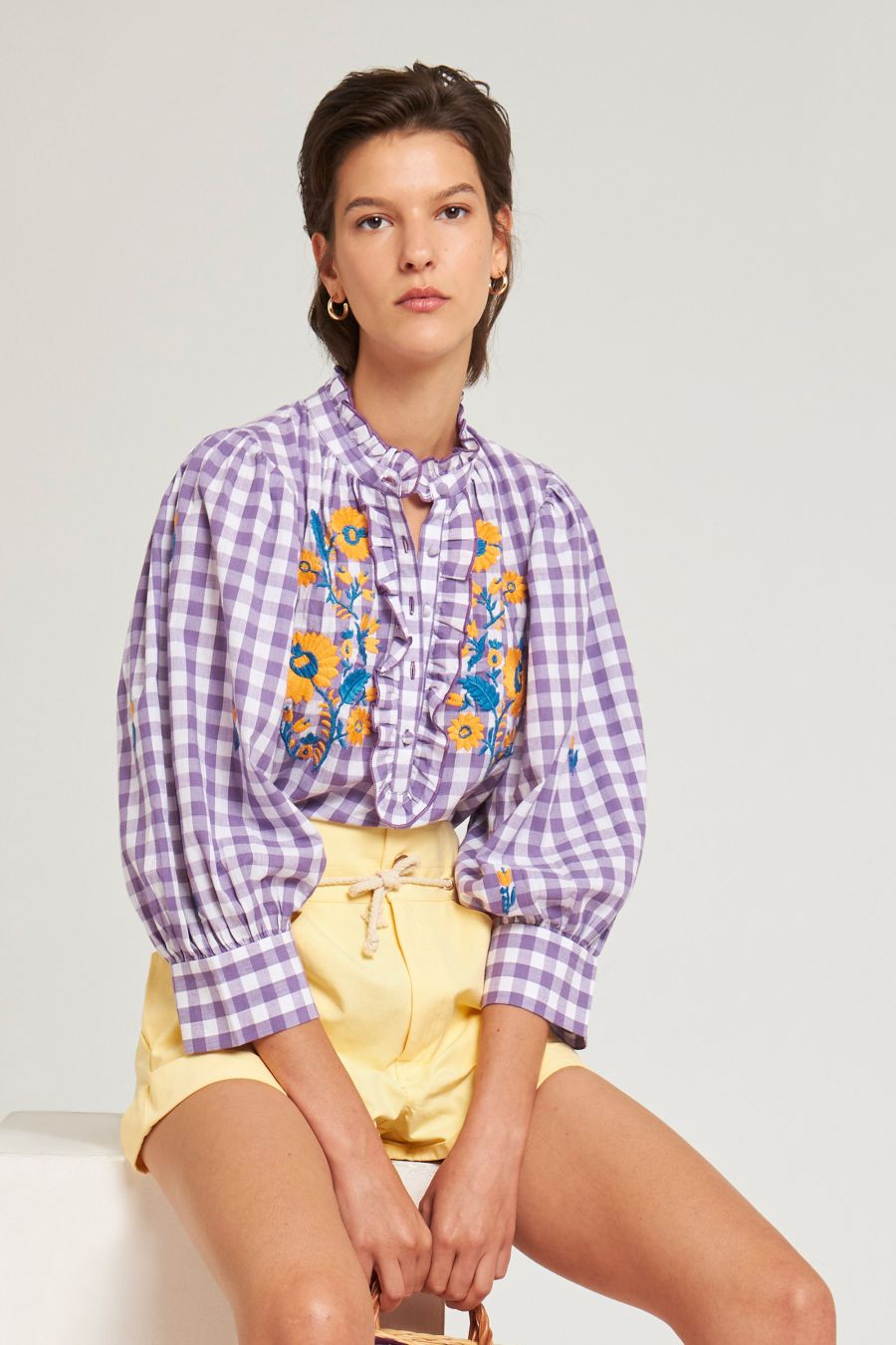 Antikbatik Polly embroidered blouse