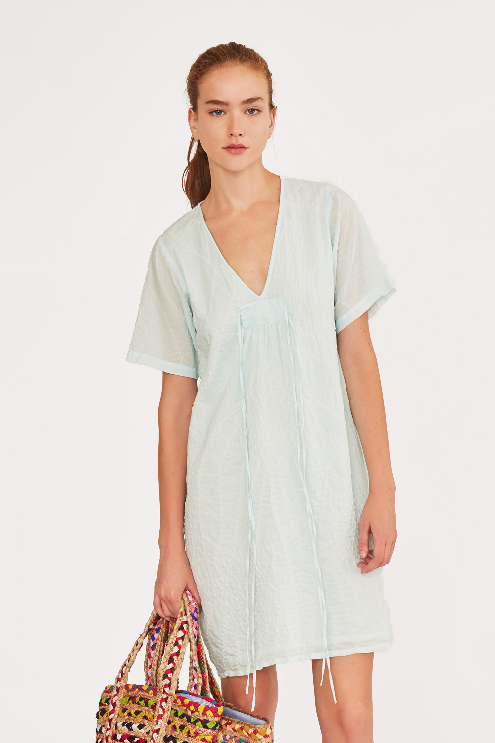 Robe Khula vert d'eau - Antik Batik (photo) Robe Khula vert d'eau - Antik Batik (photo)
