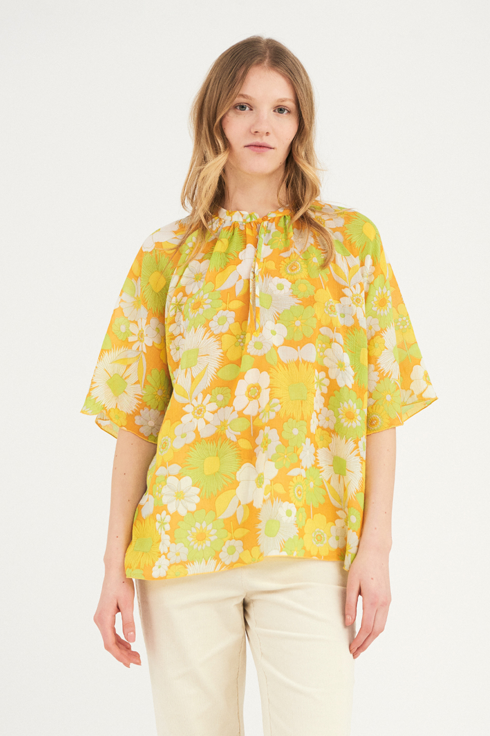 Blouse fluide Lorette - Jaune - Antik Batik (photo) Blouse fluide Lorette - Jaune - Antik Batik (photo)