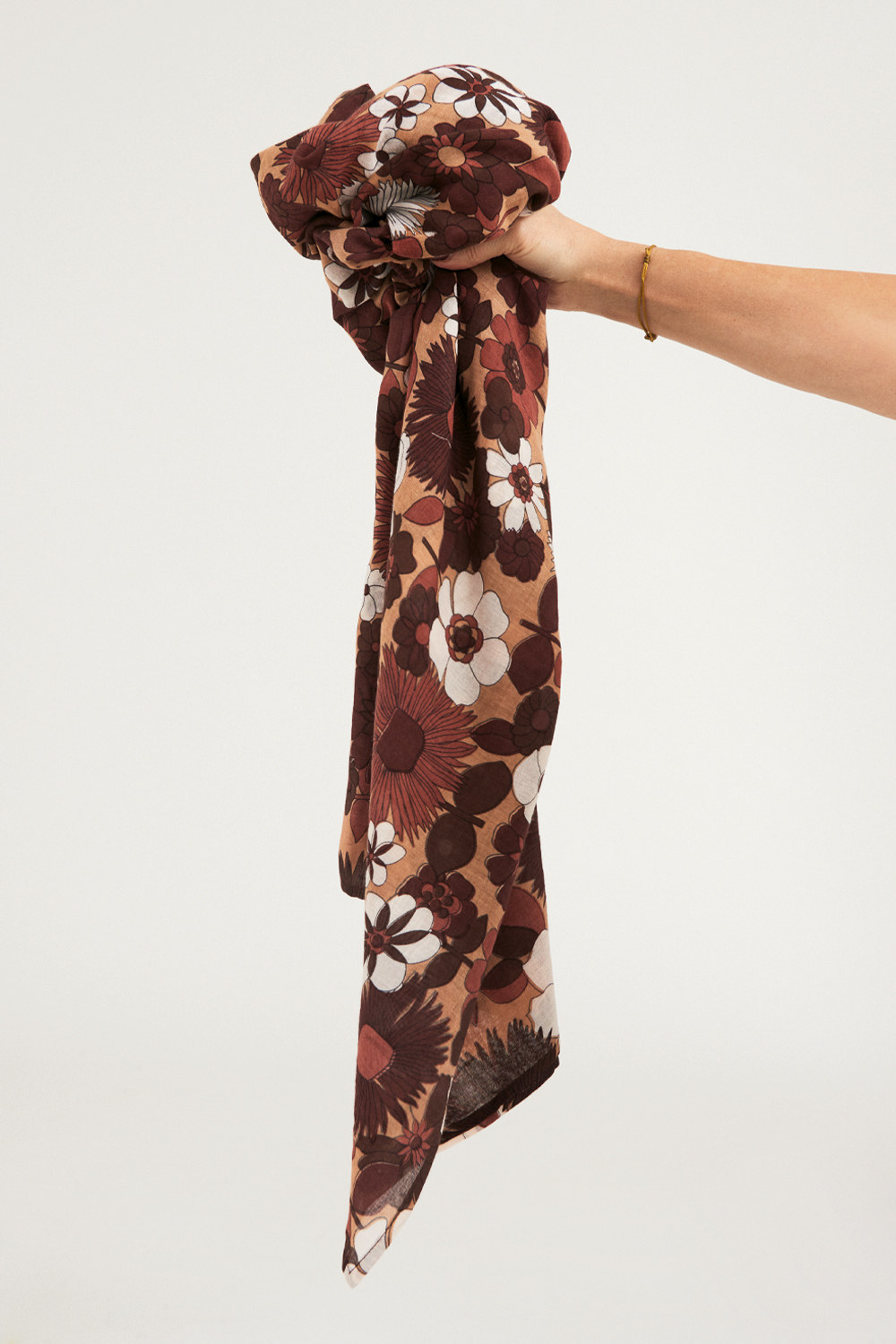 Paréo coton Lorette - Marron - Antik Batik (photo) Paréo coton Lorette - Marron - Antik Batik (photo)