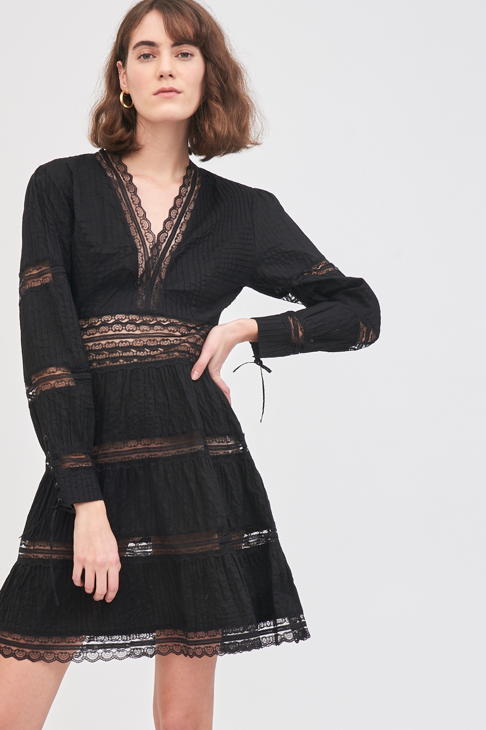 Robe en dentelle ajourée Mary - Noir - Antik Batik (photo) Robe en dentelle ajourée Mary - Noir - Antik Batik (photo)