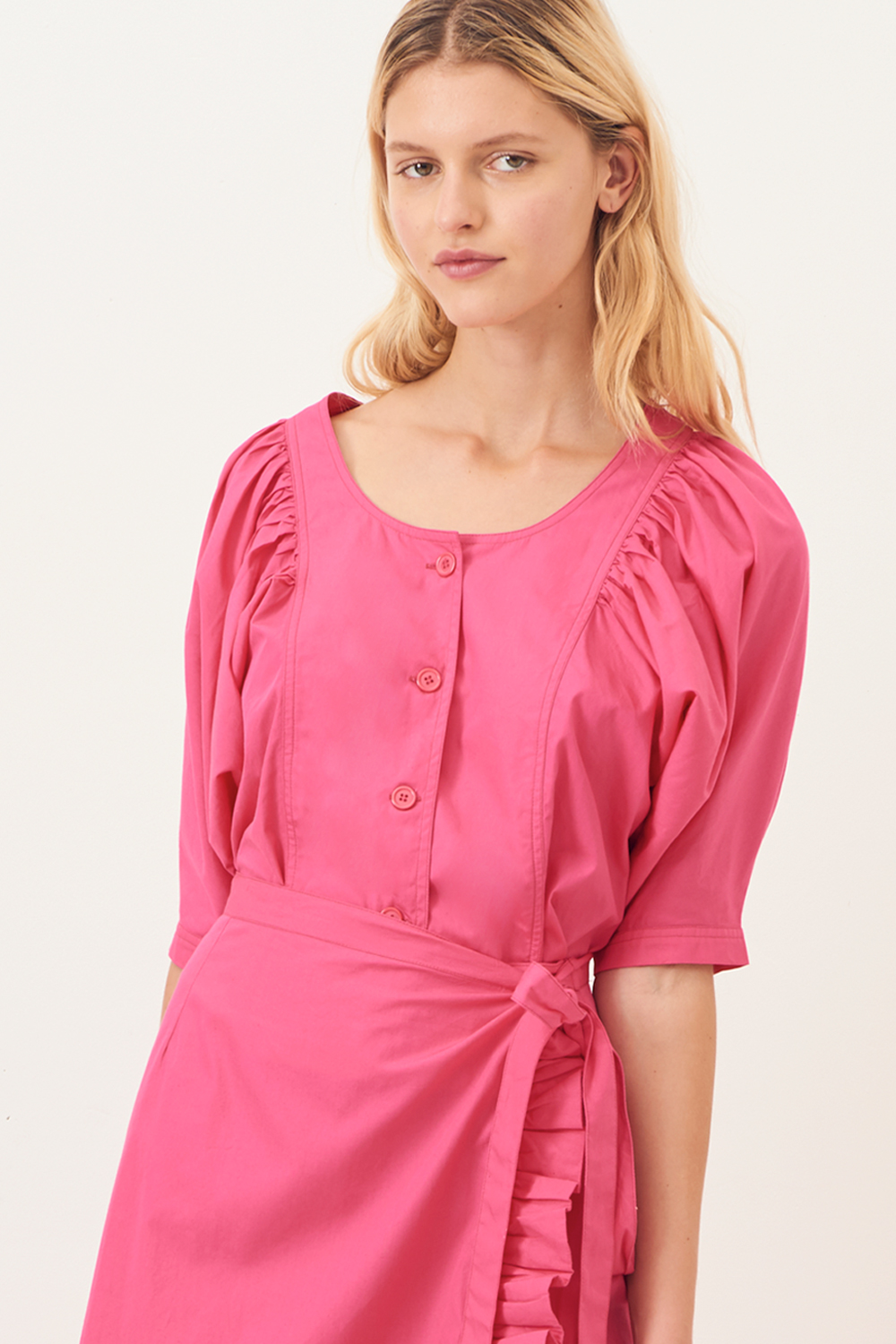 Blouse manches bouffantes Popy - Rose - Antik Batik (photo) Blouse manches bouffantes Popy - Rose - Antik Batik (photo)