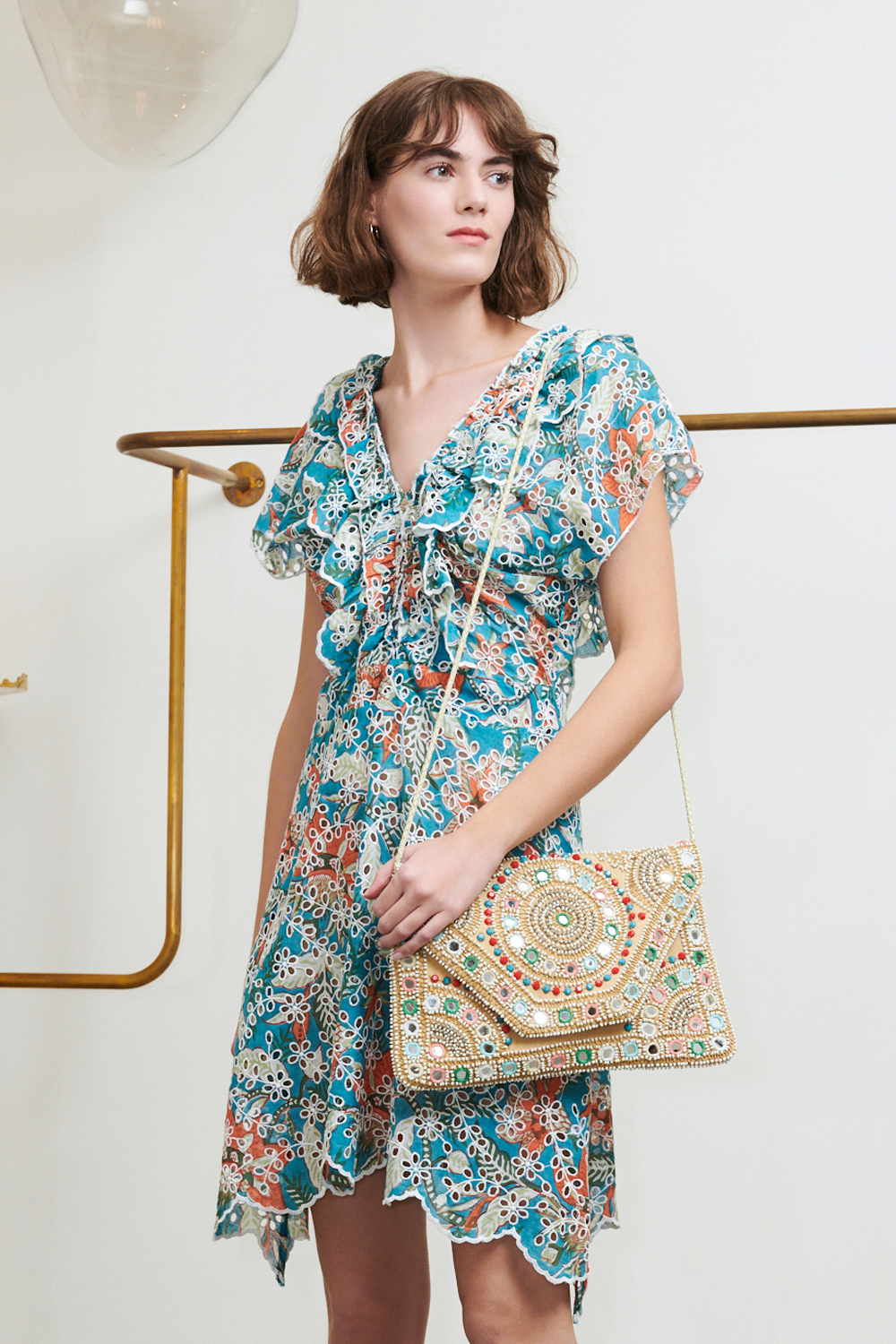 Robe imprimée Shiffly bleue - Antik Batik (photo) Robe imprimée Shiffly bleue - Antik Batik (photo)