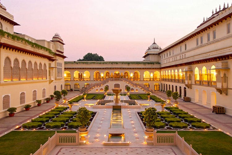 Palacio Taj Rambagh - Jaïpur - vista nocturna